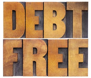 Debt free